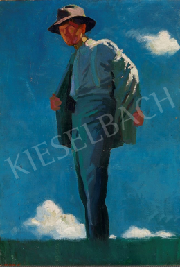 Oláh, Sándor - Man with Hat in Sunshine, 1910's 
