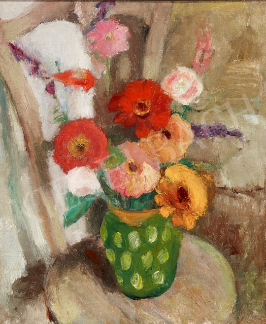 Vass, Elemér - Flower Still Life, c. 1930 painting