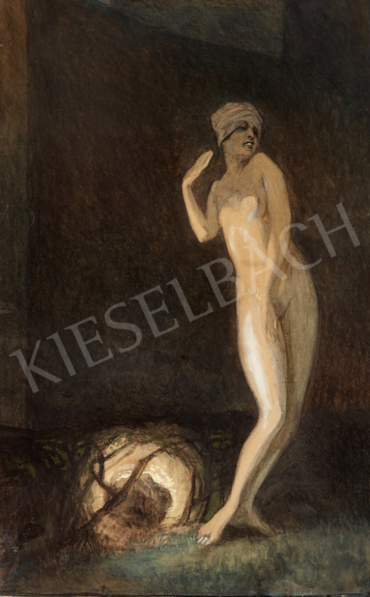 For sale Bayros, Franz von - Woman Nude with Turban 's painting