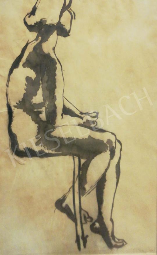 For sale  Hajnal, János - Sitting Nude 's painting