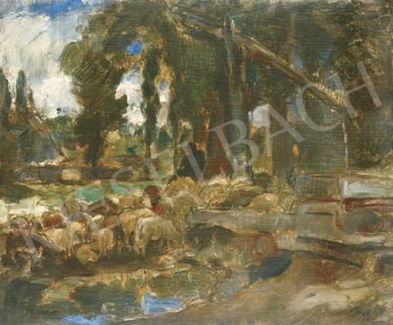  Iványi Grünwald, Béla - Watering painting