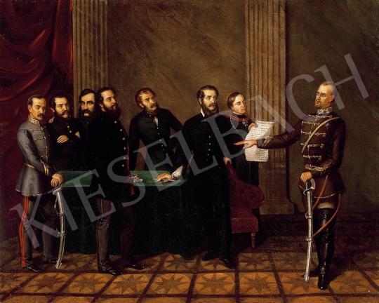 Unknown Hungarian painter, middle of the 19th - Kossuth is Passing Over the Power to Görgey on behalf of the Hungarian People | 14th Auction auction / 57 Lot