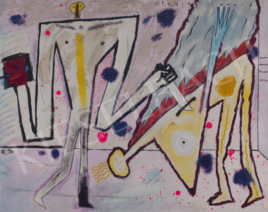  Wahorn, András - Playing Lovers, 1994 painting