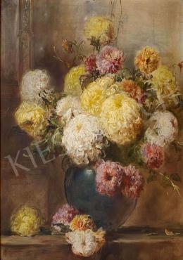  Dolányi Benczúr, Ida - Flower Still Life with Chrysanthemum 