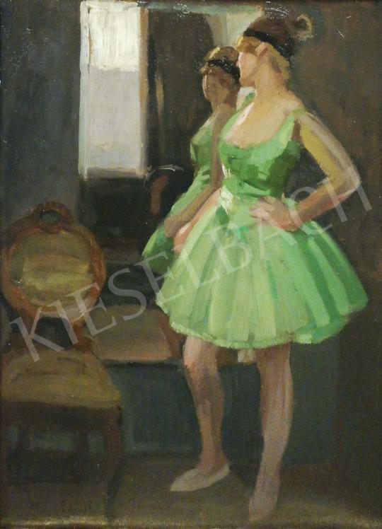 For sale  Pap, Emil - Ballerina in Green Silk Dress 's painting