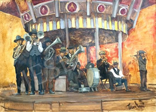 Tibor, Ernő - Brass Band painting