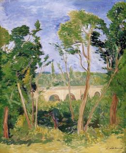 Lahner, Emil - Landscape with a Bridge 