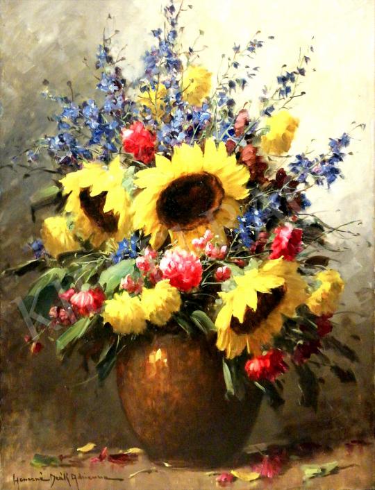  Henczné Deák, Adrienne - Flower Still-Life painting