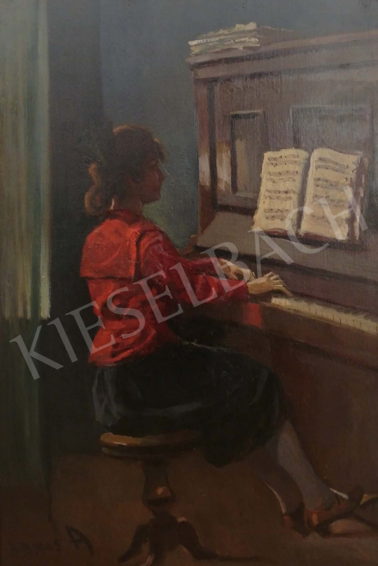 For sale Lakos, Alfréd - Girl with piano 's painting