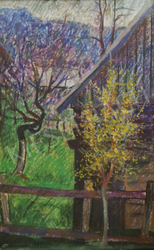  Páll, Lajos - Spring garden painting