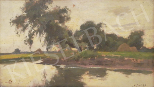 For sale  Edvi Illés, Aladár - Riverside landscape 's painting