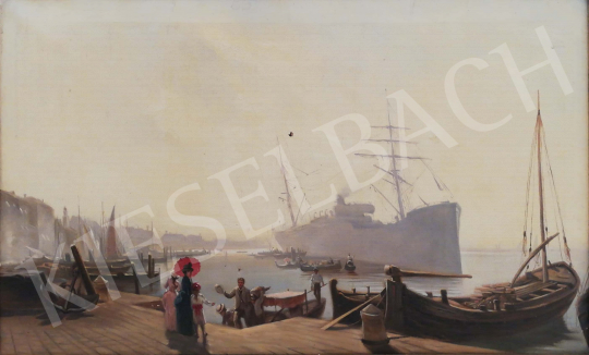 For sale Unknown painter - Venetian harbor  's painting