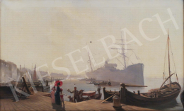 Ismeretlen festő - Velencei kikötő (Találkozás) 