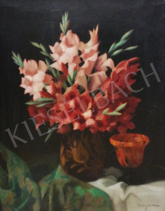 For sale Molnár Z., János - Flower Still Life with Gladiolus 's painting