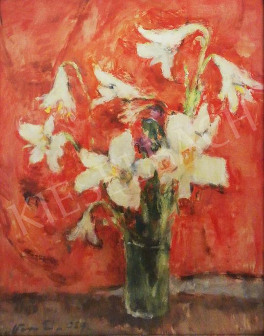 For sale Vass, Elemér - White Lilies, 1937 's painting