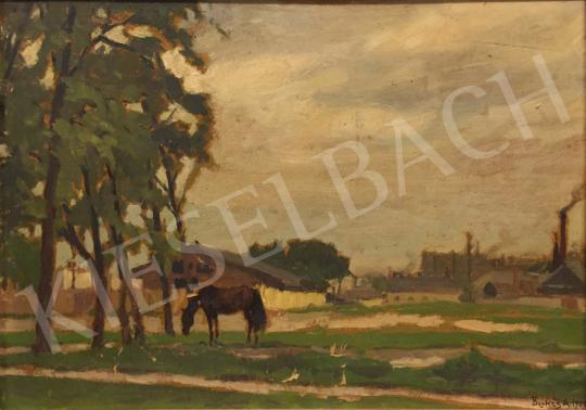  Berkes, Antal - Grazing horse painting