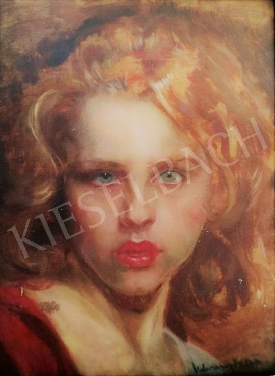 For sale Udvary, Dezső - Blonde Young Girl 's painting