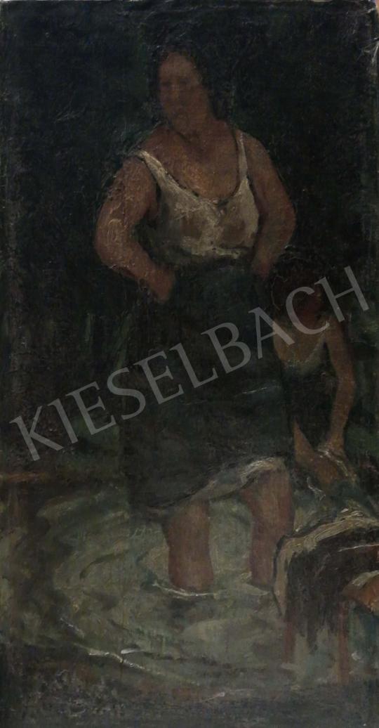 Eladó Ismeretlen festő 1930 körül - Mosó nők, 1930 körül festménye