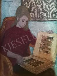  Czene, Béla jr. - Reading Woman, 1964 painting