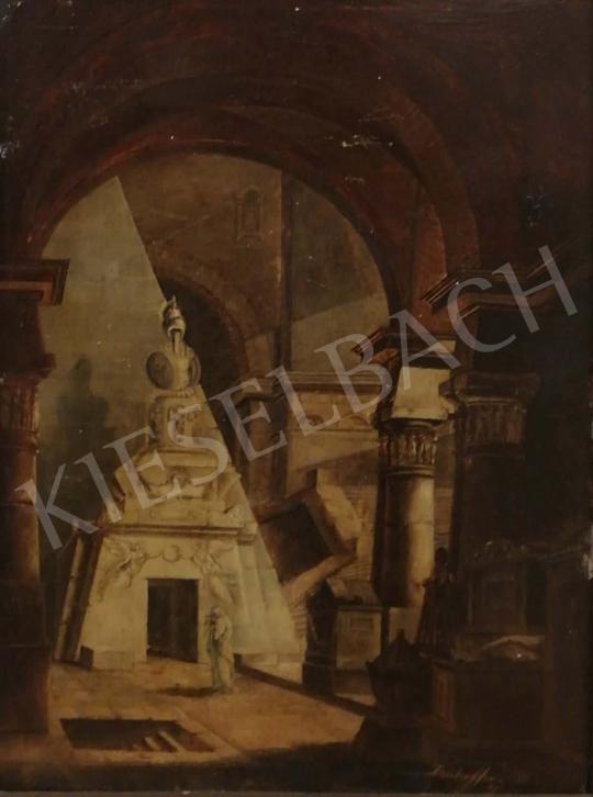 For sale signed as Donhoffer - Capriccio (Canova's Tomb), 1809 's painting