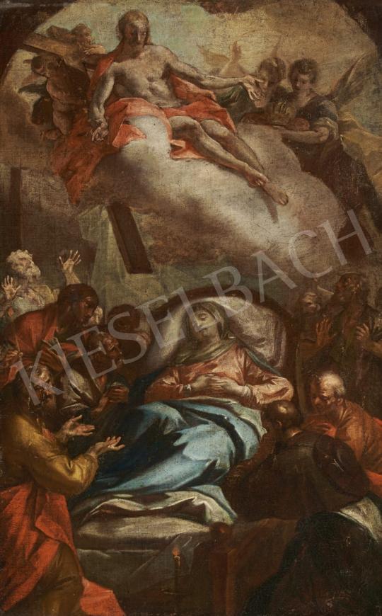 Eladó  Ismeretlen közép-európai festő, 18. század - Mária halála festménye