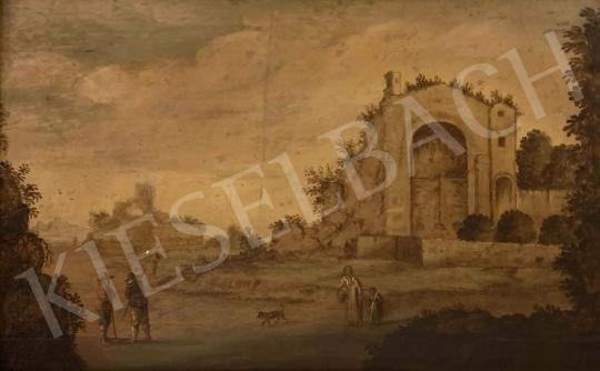 For sale Unknown dutch painter, 18th century - Capriccio 's painting