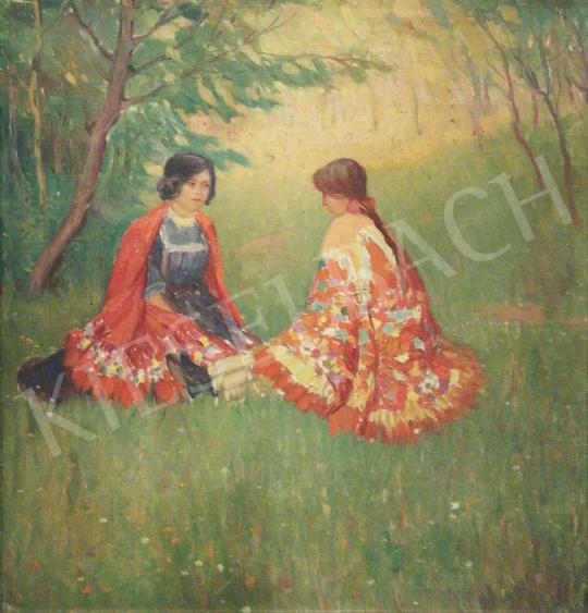 For sale Unknown painter - Girls on the Meadow 's painting