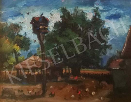  Boldizsár István - Galambdúc a mindszenti udvaron festménye