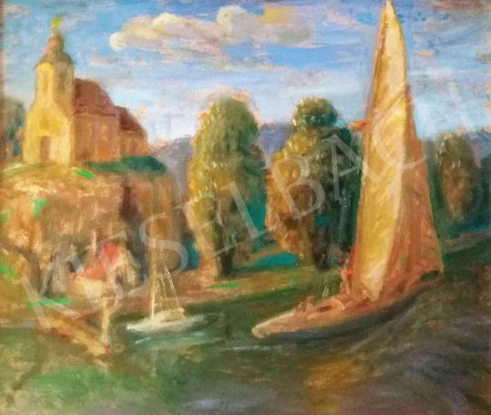  Szabó, Vladimir - Sailing Boat on the Water painting