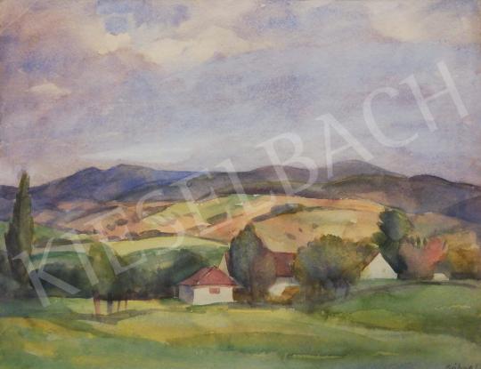  Gábor, Jenő - Mountain View painting