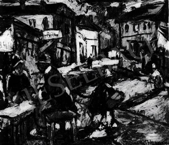 Vágh-Weinmann Mihály - Szálló a külvárosban festménye