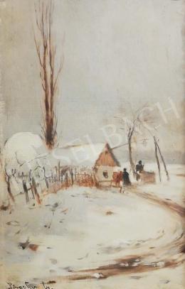 Pörge, Gergely - Winter Scene in Countryside 