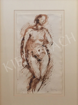 Berény, Róbert - Standing Female Nude 