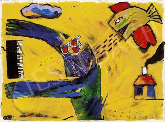  Wahorn, András - Presser (The Famous Hungarian Musician) witha Snake | 14th Auction auction / 120 Lot