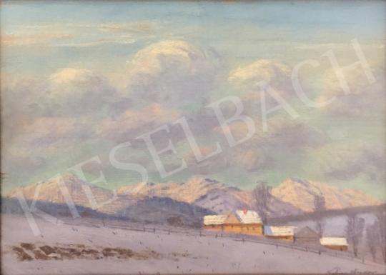 Katona Nándor - Tátrai táj télen festménye