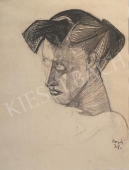 Hornyánszky, Gyula - Woman Portrait (Dreamer), 1959 