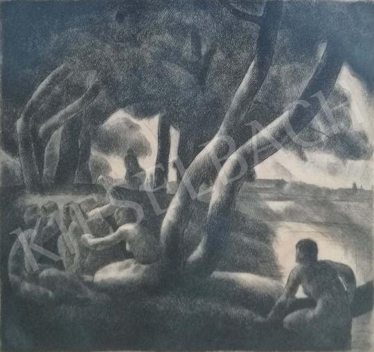  Patkó, Károly - Bathers painting