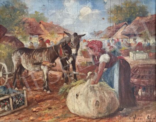 For sale Gyertyáni Németh, Gyula - Donkey Carriage Coach on the Market 's painting