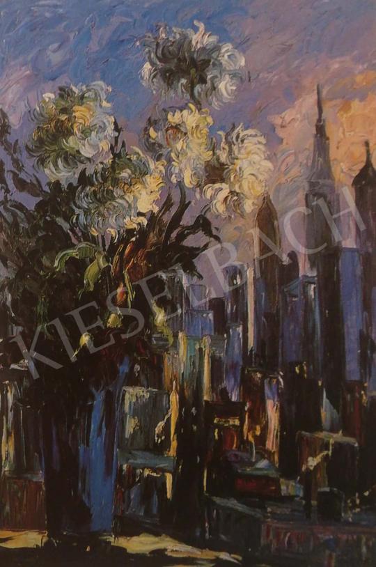  Emeric - Bouquet and New York, 1969 painting