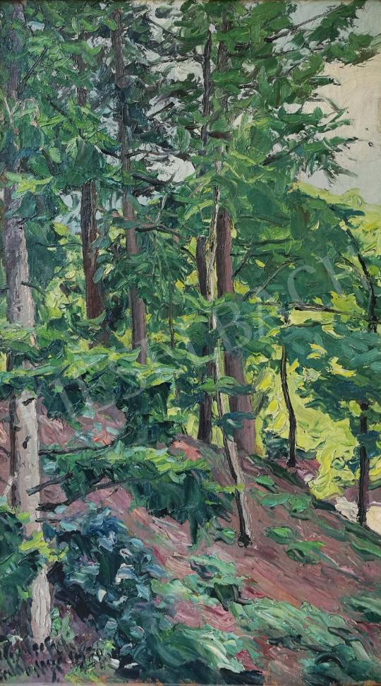 Widder, Félix - In the mountains (Pine forest) painting