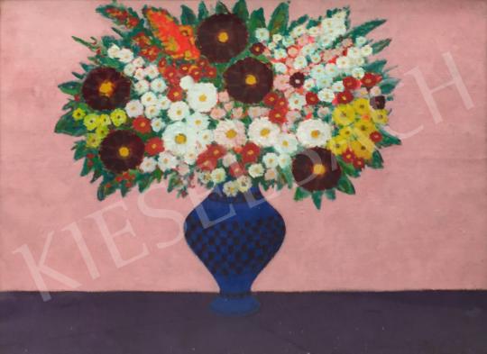  Böhm Lipót - Ünnepi virágok festménye