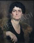  Karlovszky Bertalan - Idős hölgy festménye