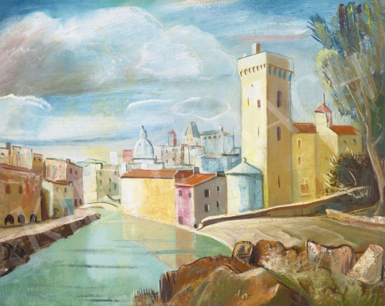  Molnár C., Pál - Italian Town, 1930s | 61st Spring Auction auction / 8 Lot