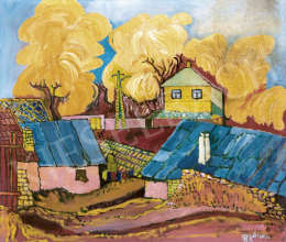  Balázs, János - Gipsy Settlement in Pécskődomb (Home), 1975 