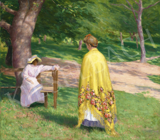  Tagyosi Rátz Péter - Nagybányai parkban, 1908 | 61. Tavaszi Aukció aukció / 33 tétel