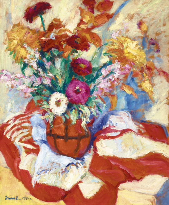 Vass, Elemér - Still Life with Dahlia, 1931 | 61st Spring Auction auction / 36 Lot