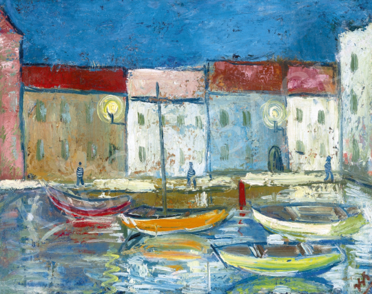  Simon, György János - Mediterranean Port (Galargo) | 61st Spring Auction auction / 41 Lot