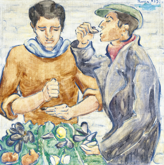  Móricz Margit - Római piacon, 1939 | 61. Tavaszi Aukció aukció / 59 tétel