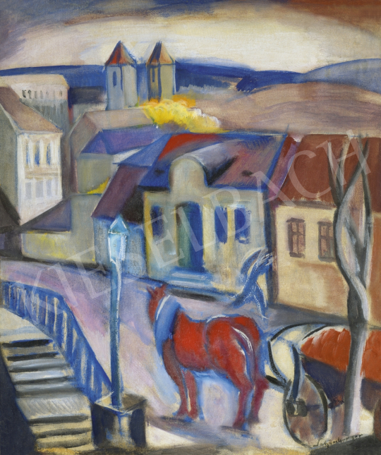  Schönberger Armand - Budai részlet (Margit utca) | 61. Tavaszi Aukció aukció / 65 tétel