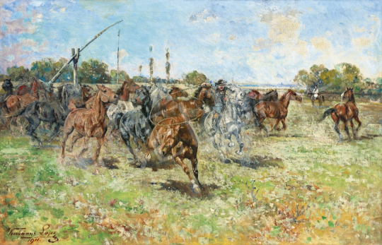 Kubányi Lajos - Ménes, 1911 | 61. Tavaszi Aukció aukció / 99 tétel